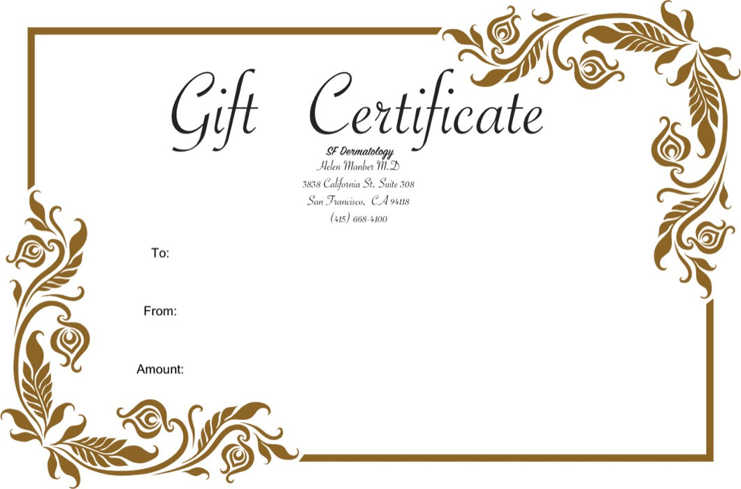 Office Gift Certificate